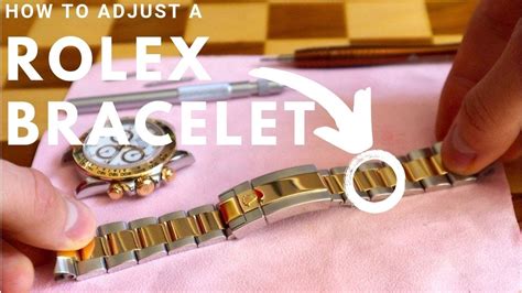 rolex watch band adjustment instructions.